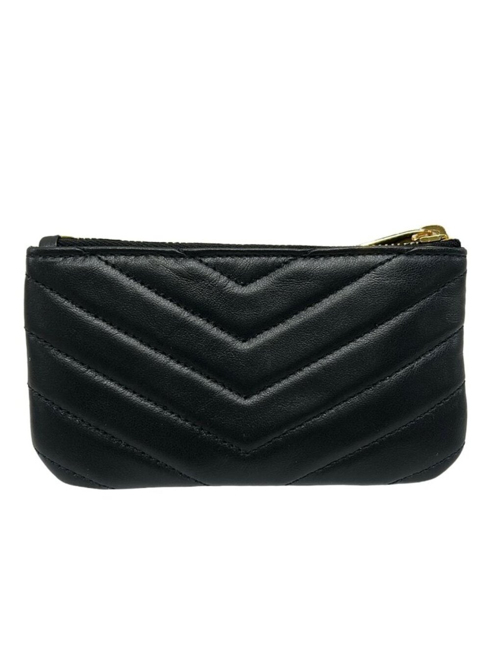 Saint Laurent Paris Coin Purse Black with Key Ring Leather - Picture 2 of 5